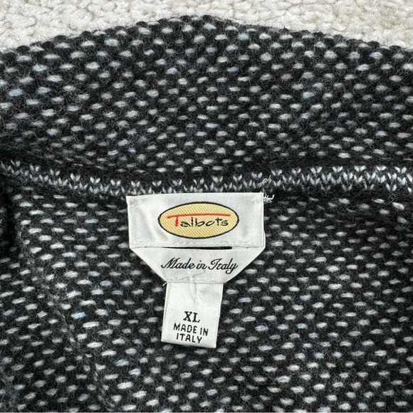 TALBOTS Wool Knit Button Long Cardigan Sweater. Layer Mature Staple Classic XL - Picture 5 of 9